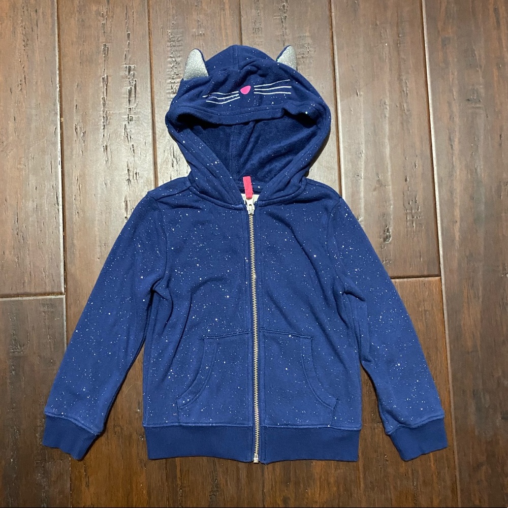 Cat Hooded Sweatshirt by OshKosh B’Gosh
